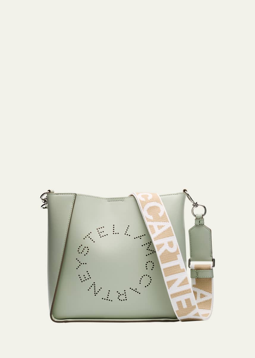 Stella McCartney Mini Logo Vegan Leather Bucket Crossbody Bag