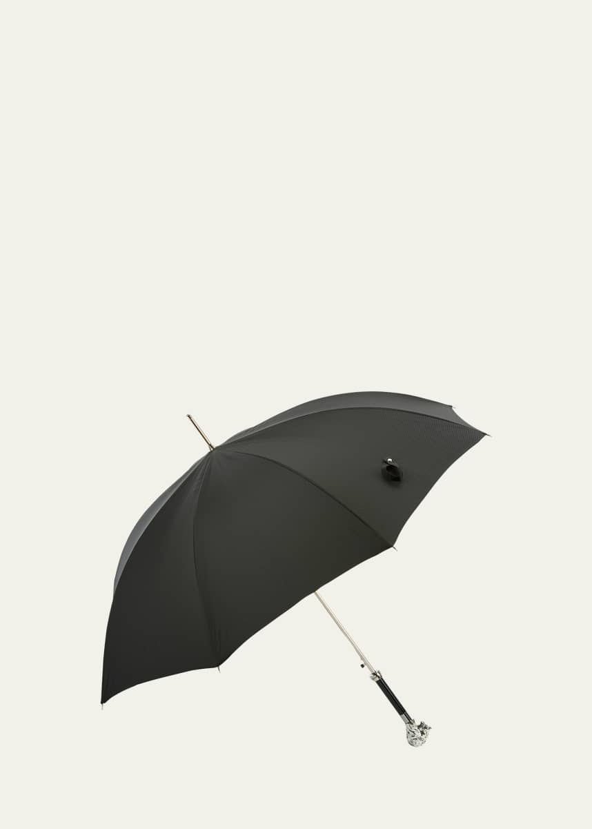 Pasotti Since 1956 Men's Silvery Lion Umbrella