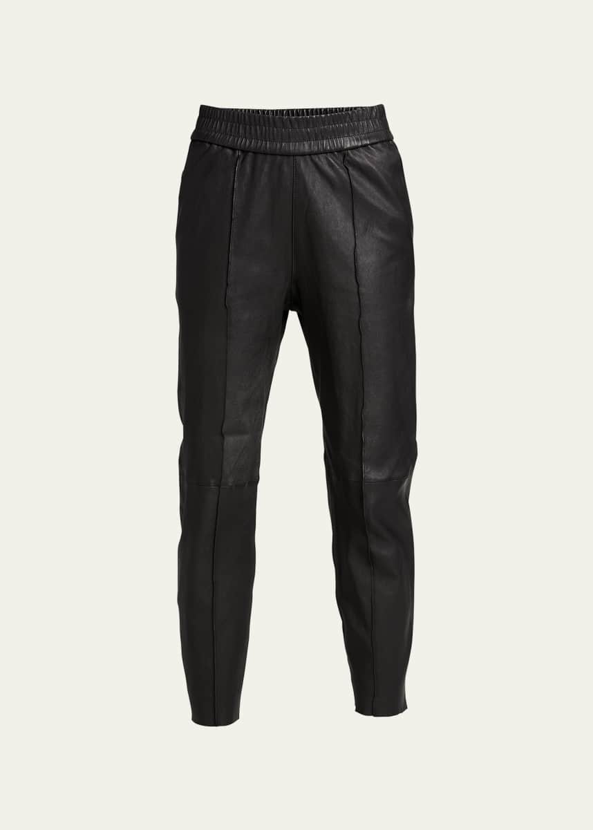 SPRWMN High-Waist Leather Joggers