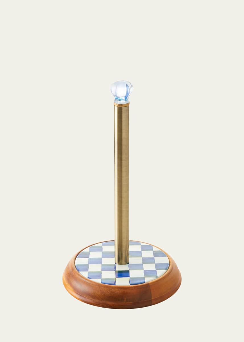 MacKenzie-Childs Royal Check Paper Towel Holder