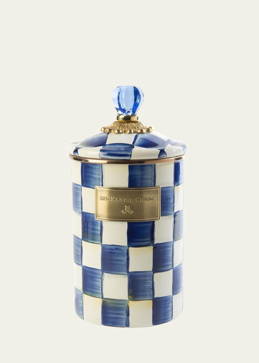 MacKenzie-Childs Royal Check Large Canister