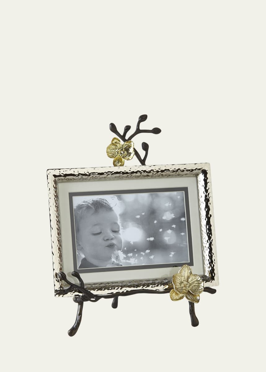 Michael Aram Gold Orchid Easel Picture Frame
