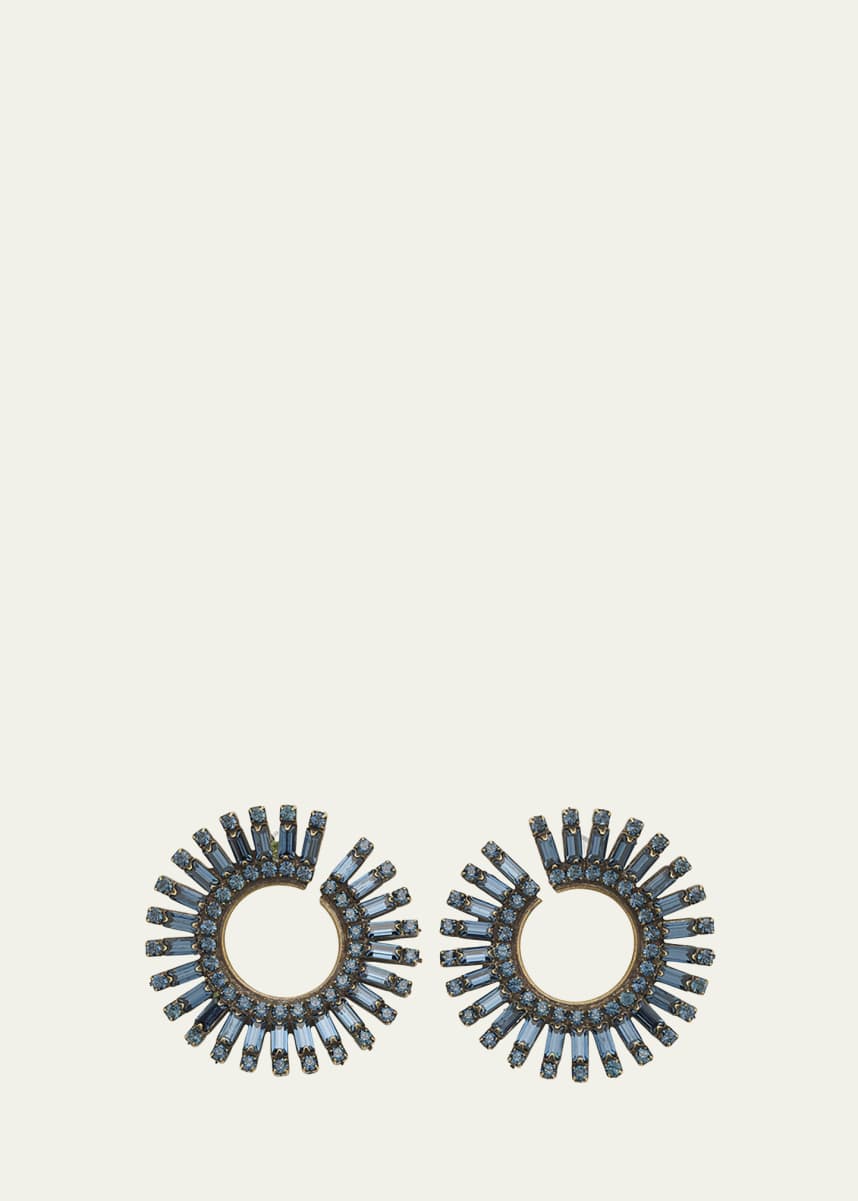 Auden Valeria Hoop Earrings, Blue