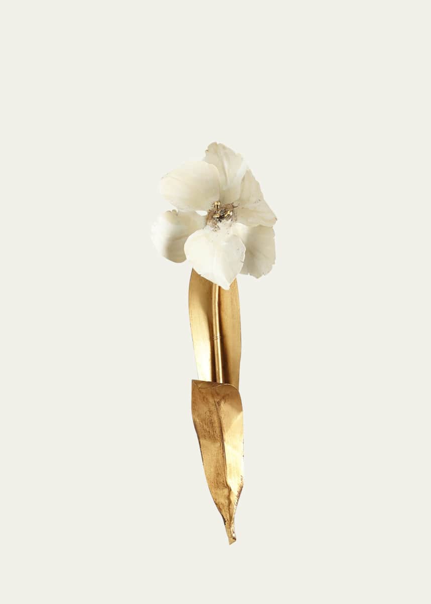 Tommy Mitchell Original Gilded Single Tulip Study on Linen