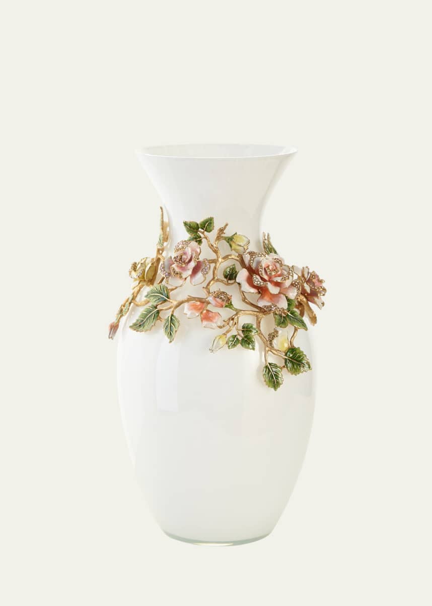 Jay Strongwater Rose Grand Vase