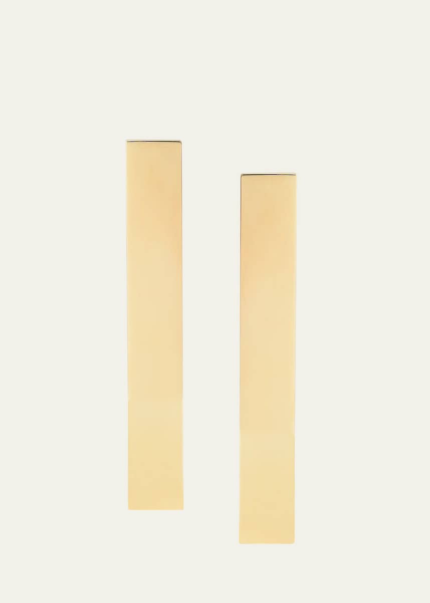 Established Jewelry 14k Gold Flat Bar Stud Earrings
