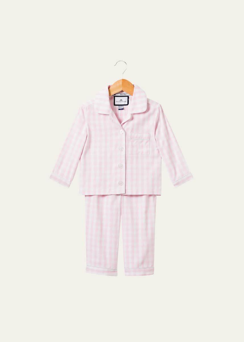 Petite Plume Gingham Pajama Set, Size 6M-14