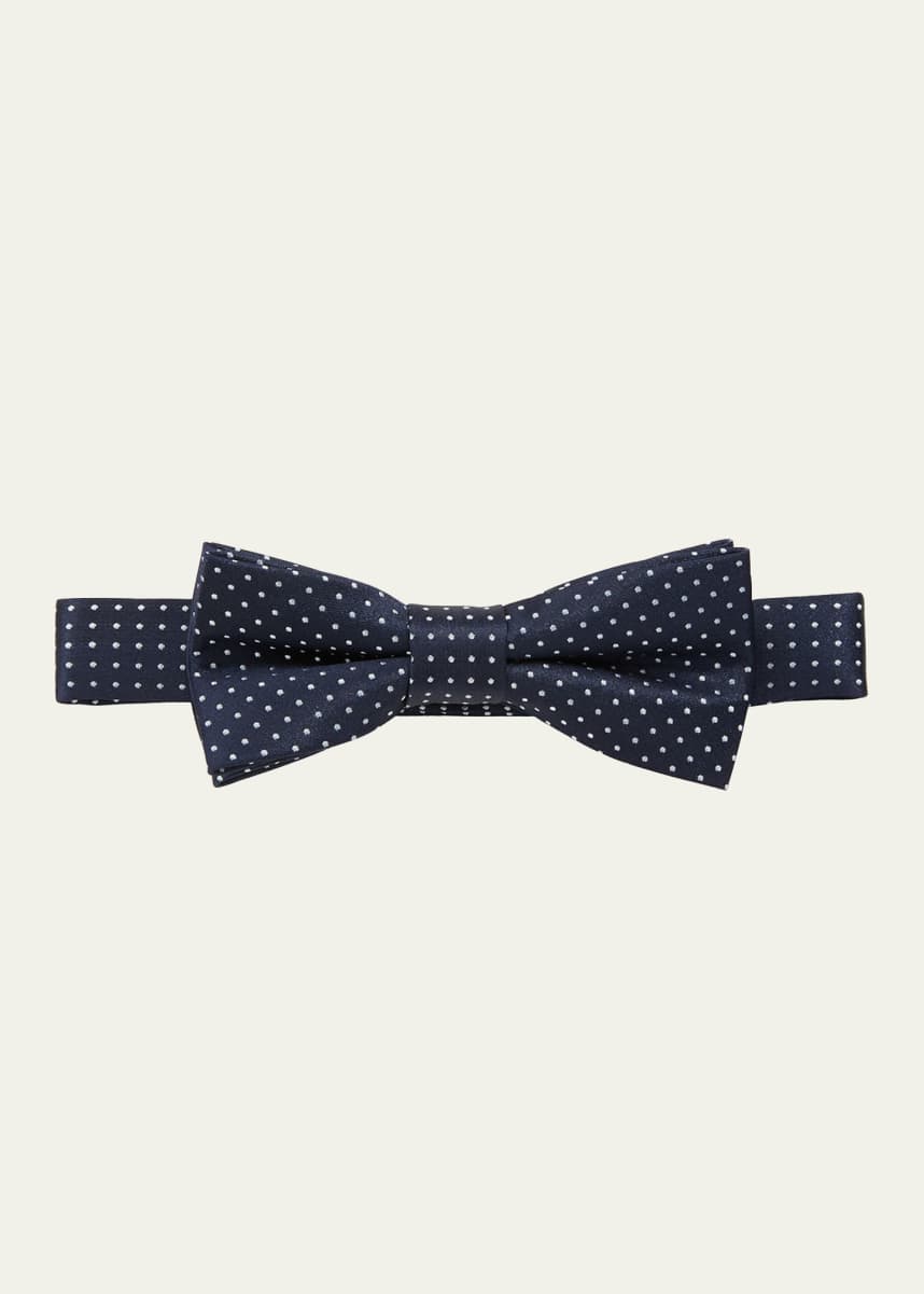 Appaman Silk Polka Dot Bow Tie
