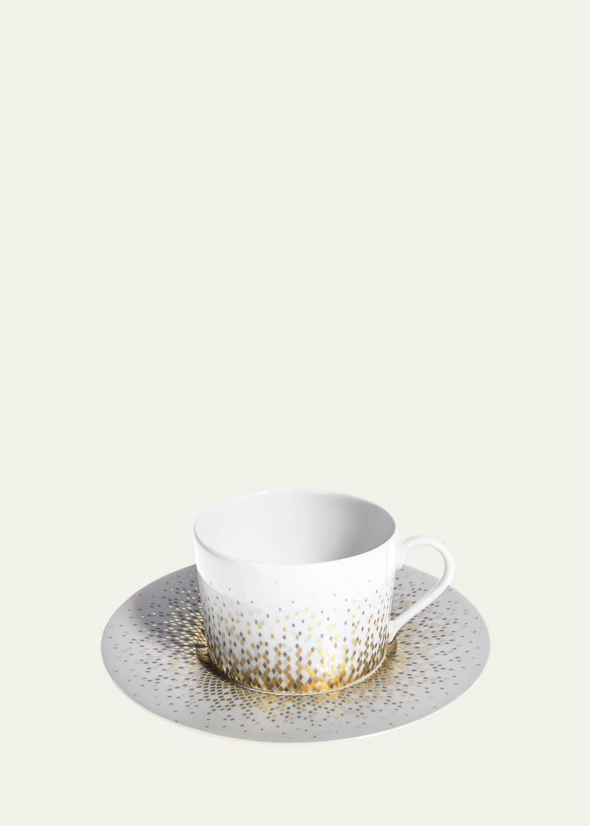 Haviland Souffle d'Or Teacup and Saucer