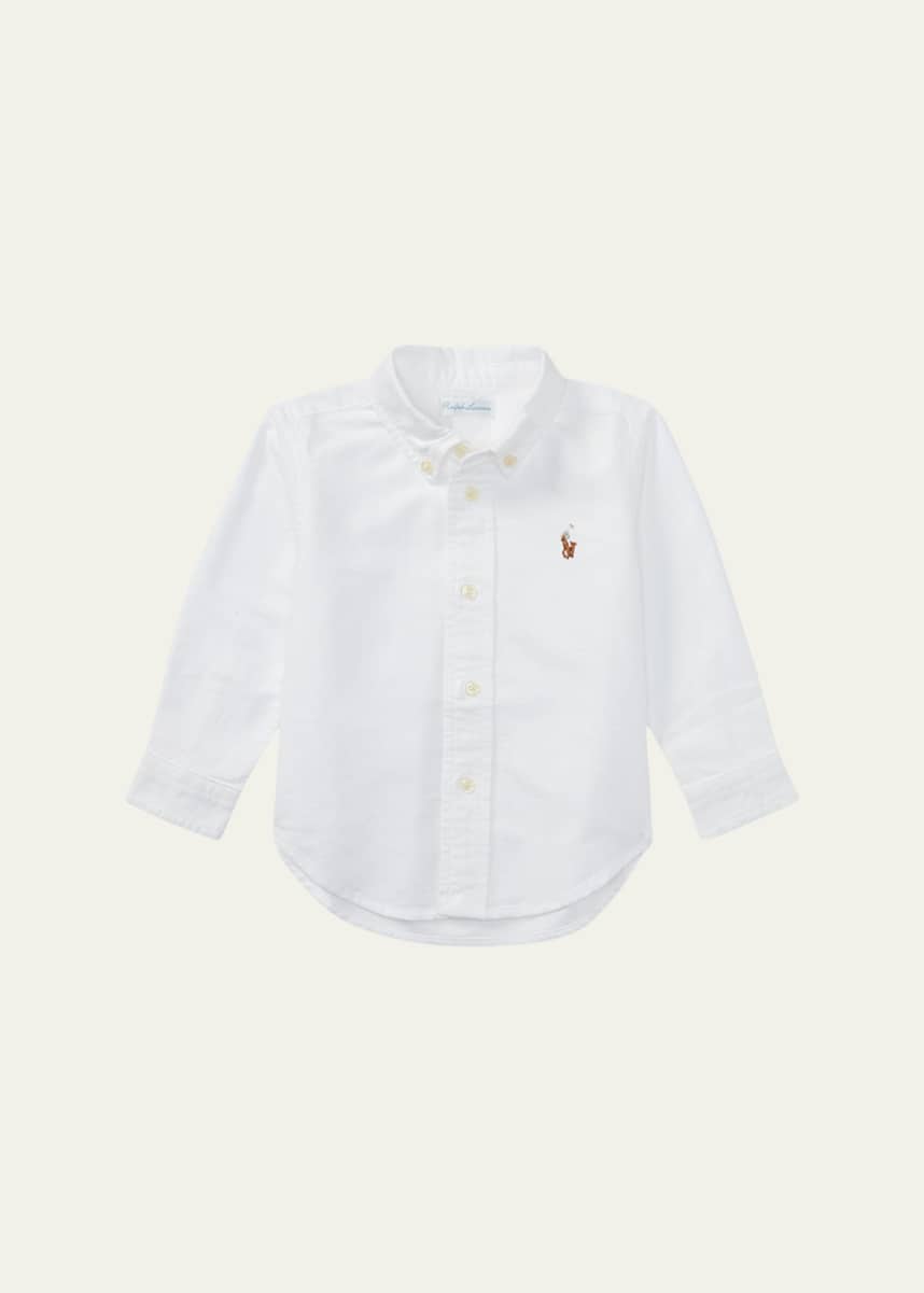 Ralph Lauren Childrenswear Oxford Chambray Shirt, Size 9-24 Months