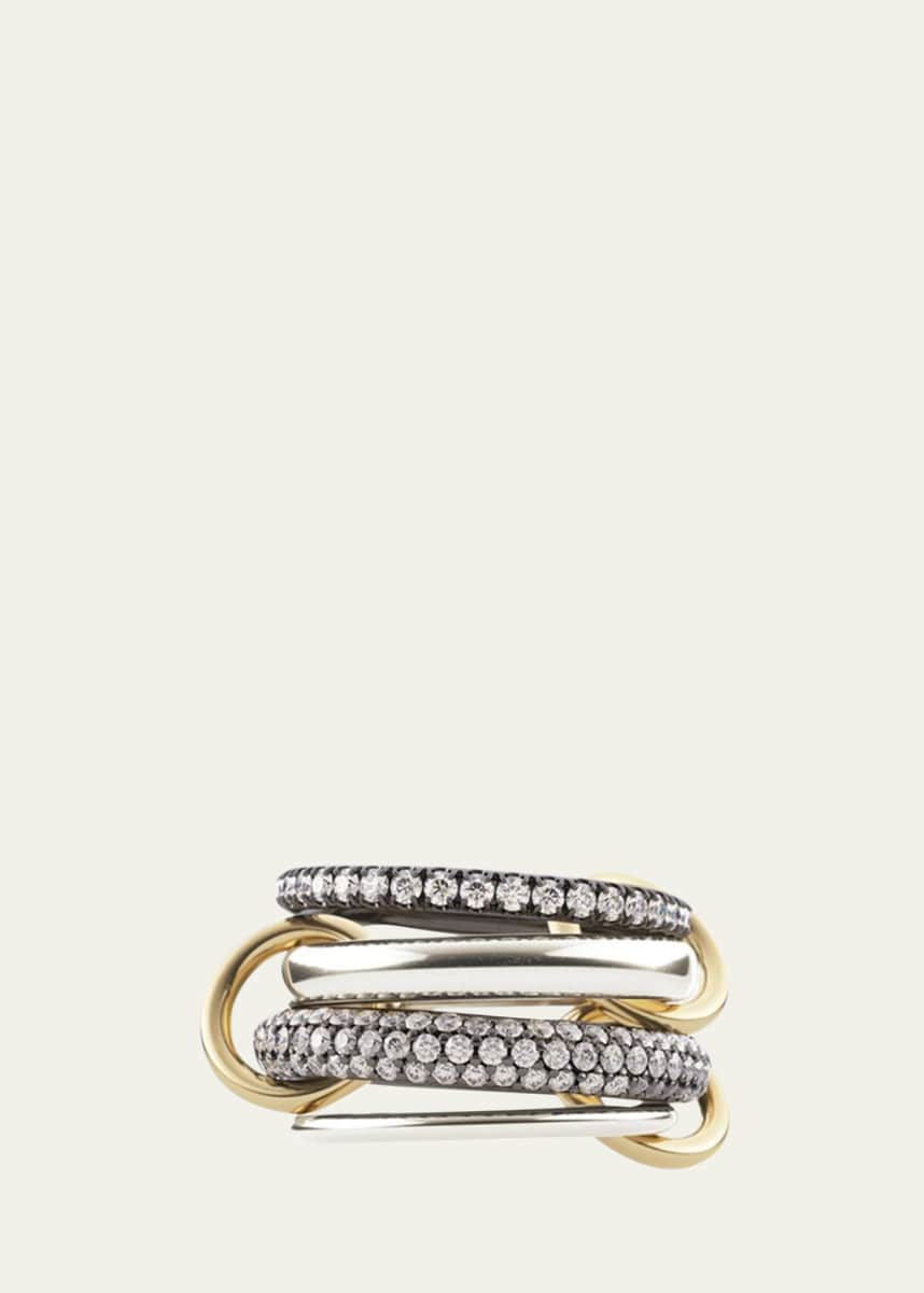 Spinelli Kilcollin Vega 4-Link Silver & Gold Ring