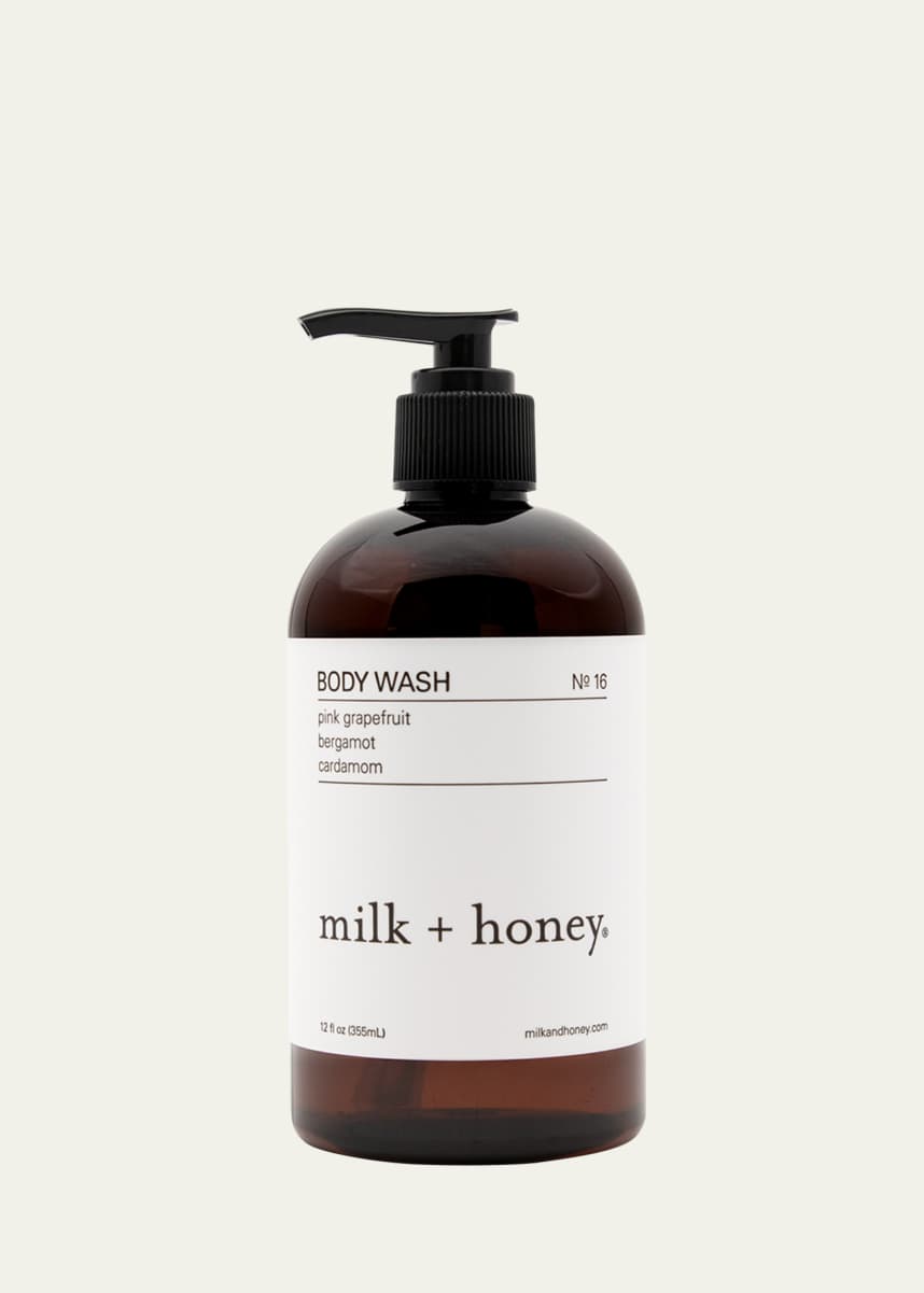 milk + honey No.16 Pink Grapefruit Body Wash, 12 oz.