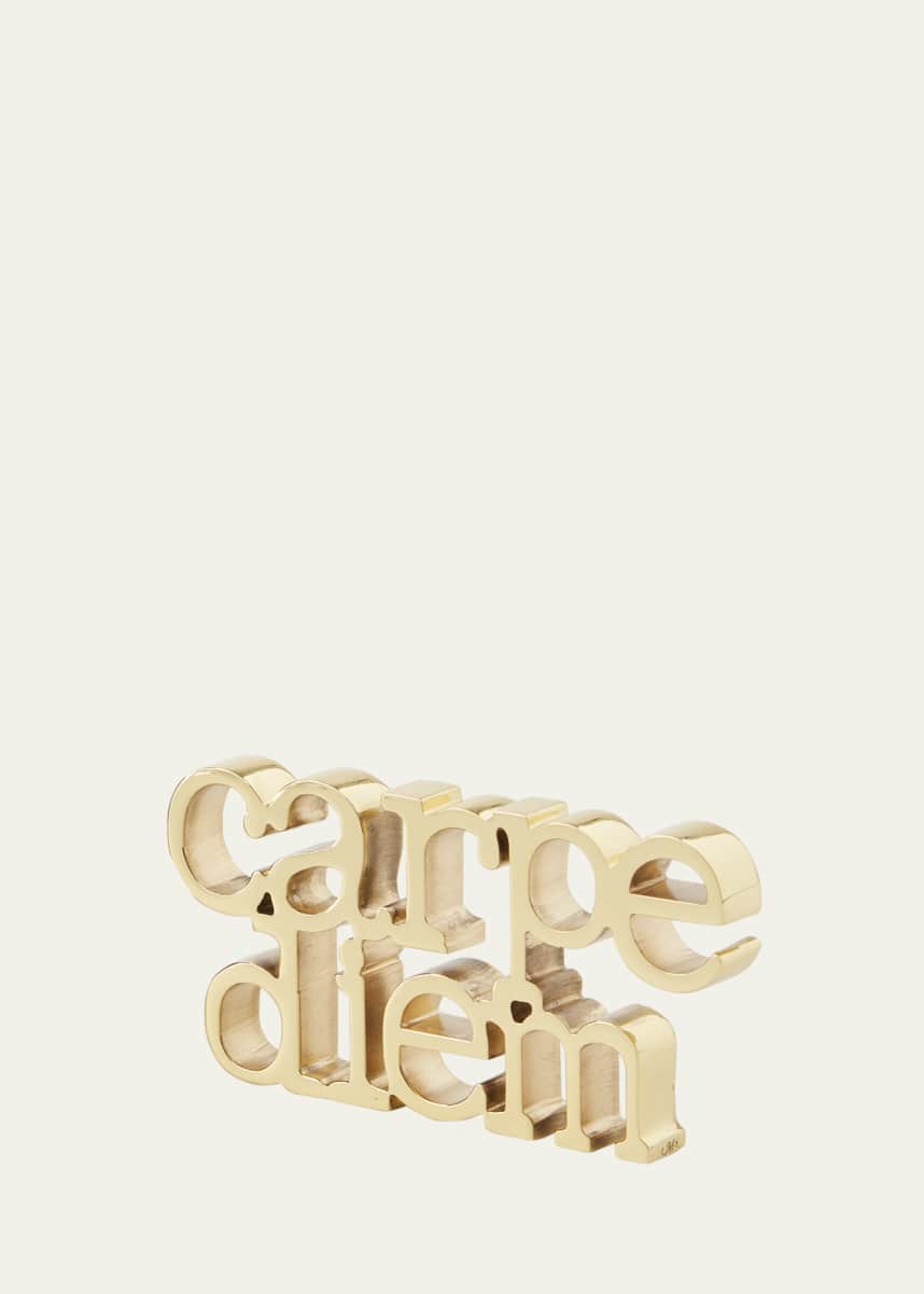 Monica Rich Kosann Carpe Diem Brass Table Charm