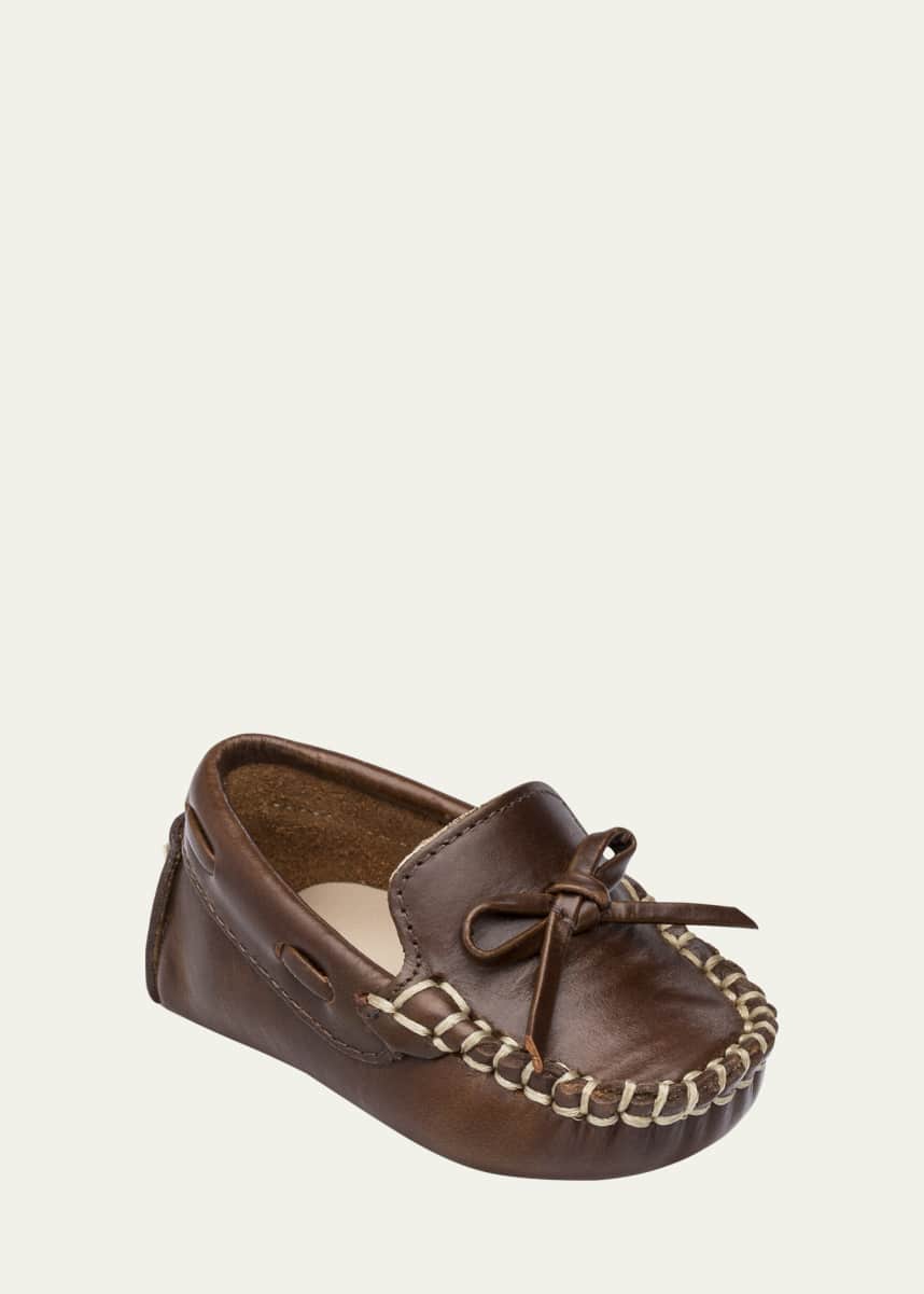 Elephantito Boy's Driver Leather Loafers, Baby