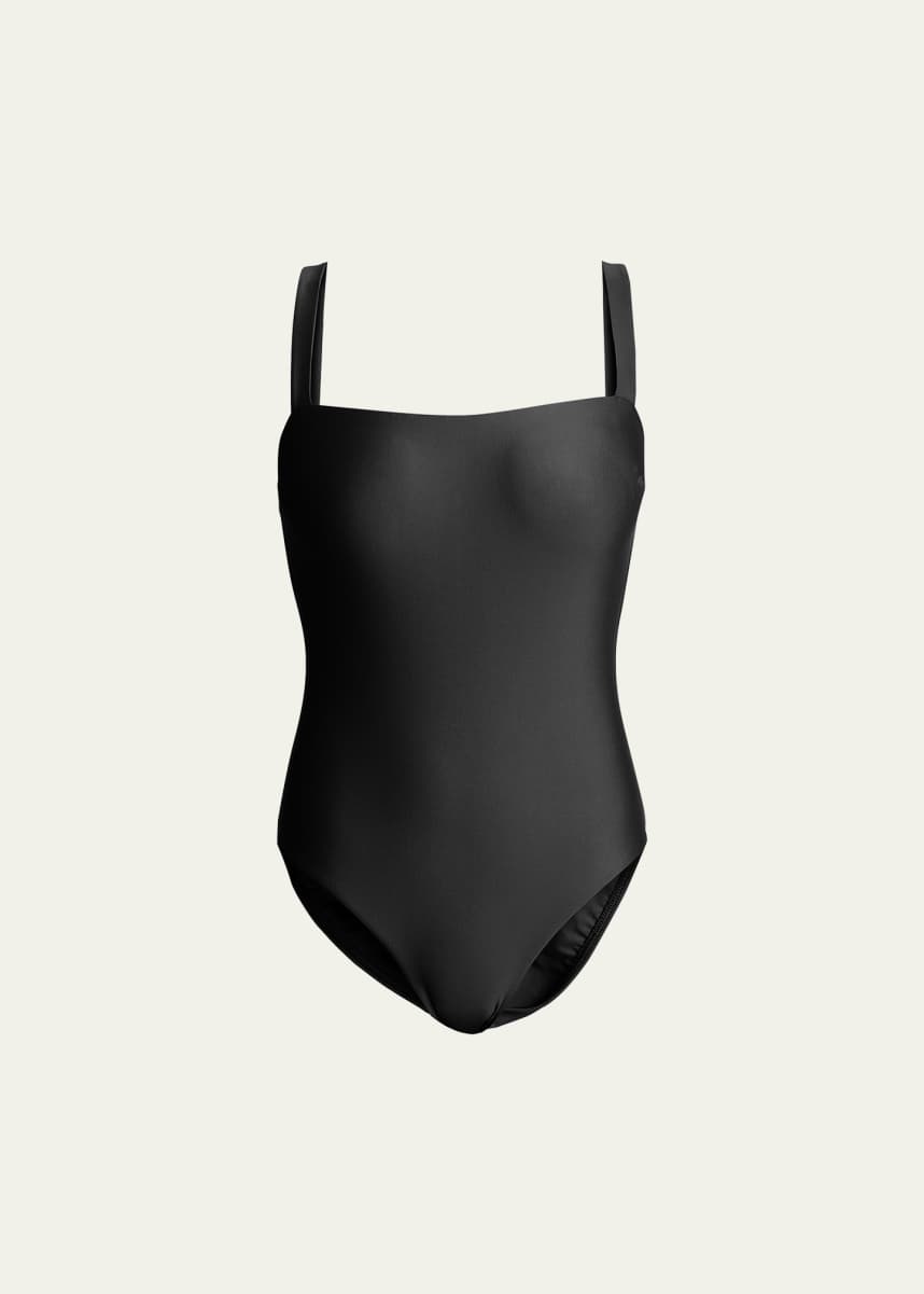 Matteau Square-Neck Maillot One-Piece Swimsuit