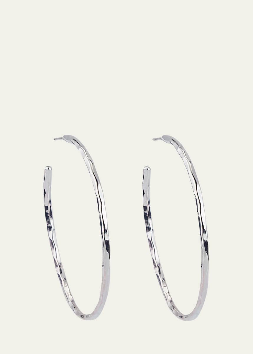 NEST Jewelry Silver Thin Hammered Earrings