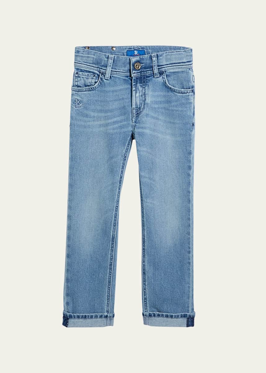 Stefano Ricci Kids' Denim Sport Trousers, Size 6-12