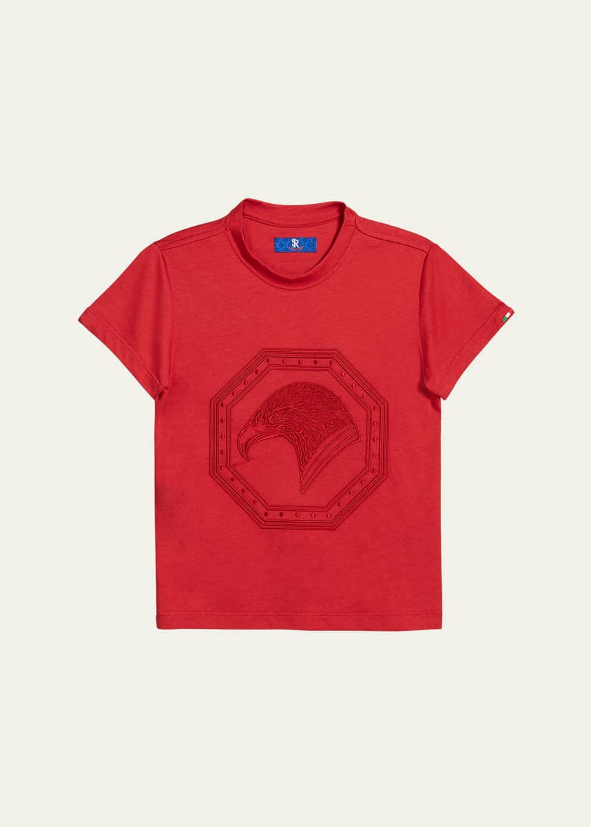 Stefano Ricci Boys' Short-Sleeve Tee, Size 6-14