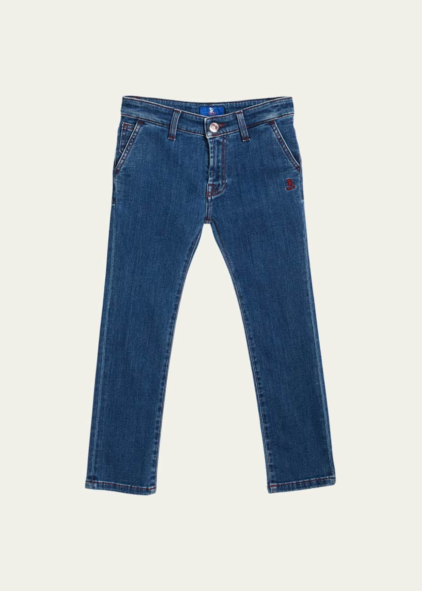Stefano Ricci Kids' Denim Sport Trousers, Size 6-10