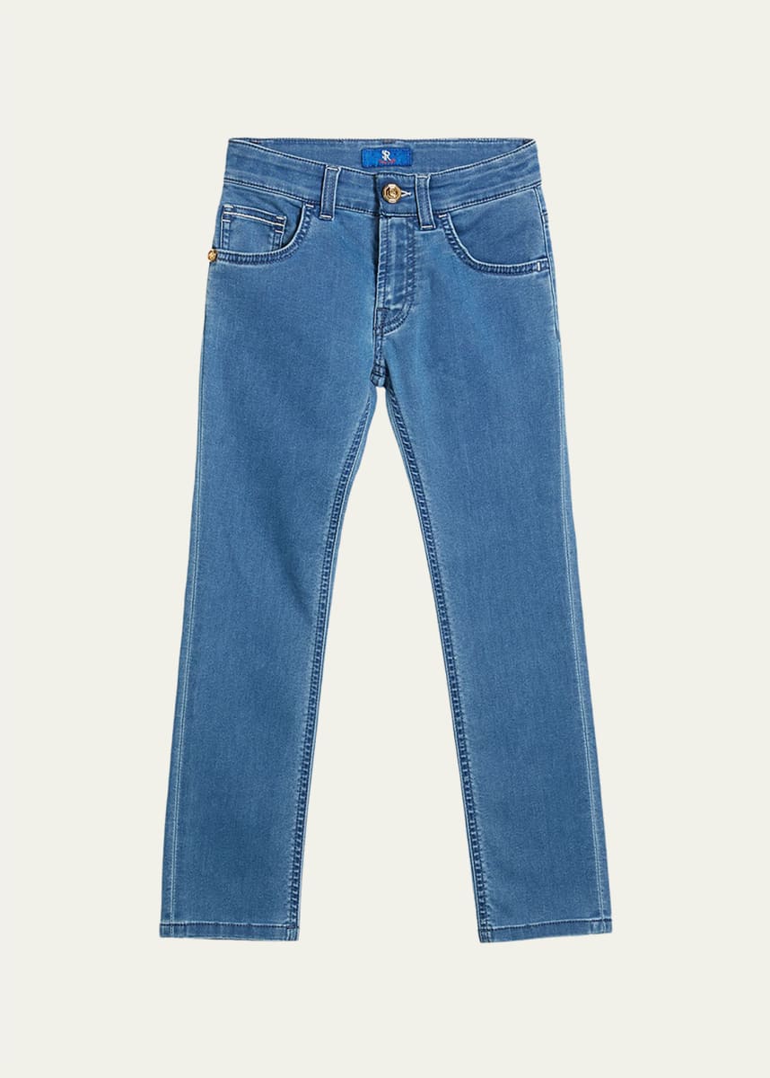 Stefano Ricci Boy's Straight Leg Denim Jeans, Size 6-14