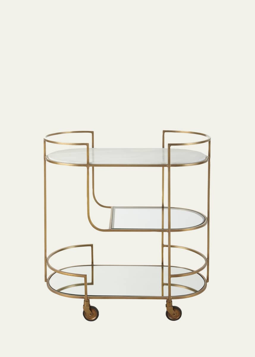 Arteriors Trainor Bar Cart