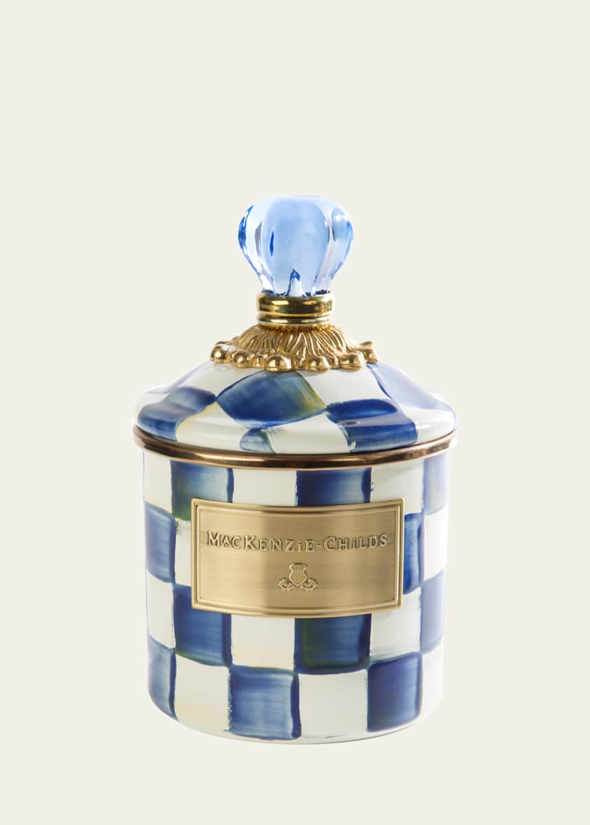 MacKenzie-Childs Royal Check Enamel Canister