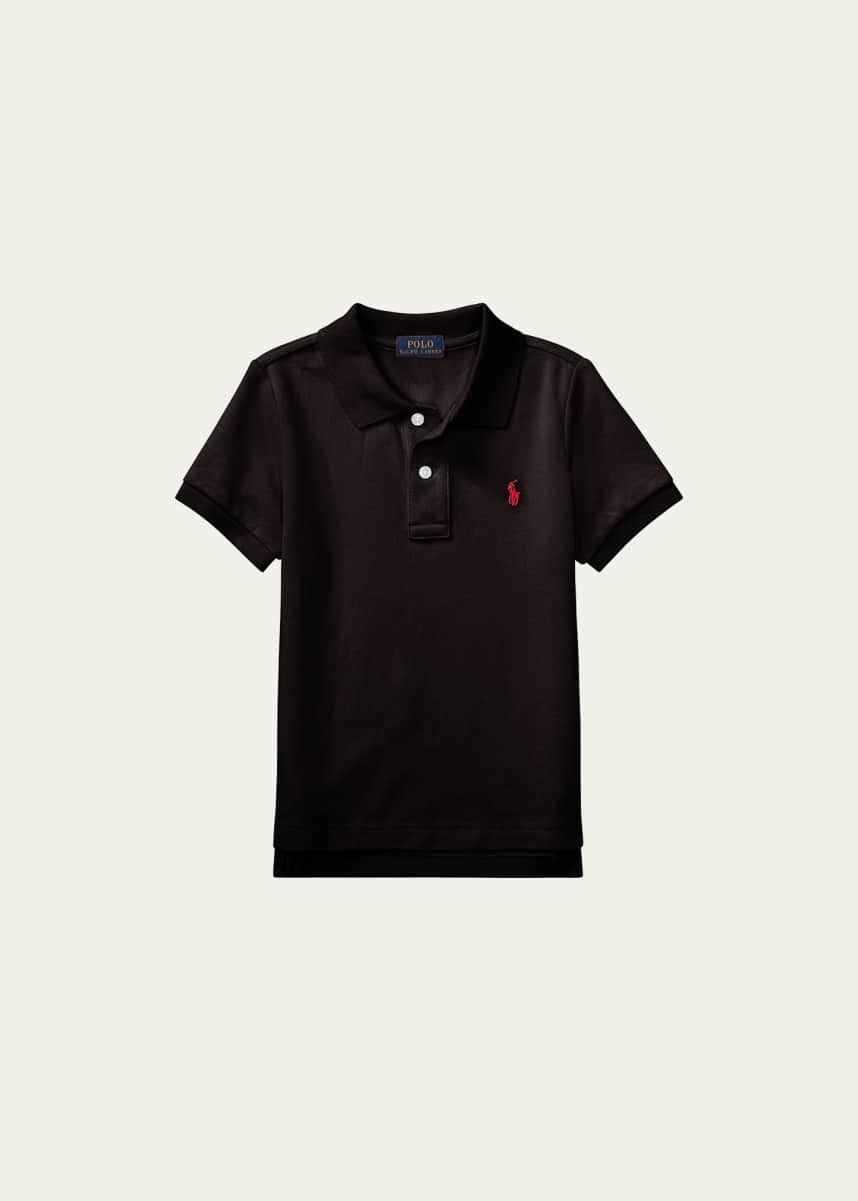 Ralph Lauren Childrenswear Boy's Short-Sleeve Logo Embroidery Polo Shirt, Size 2-7