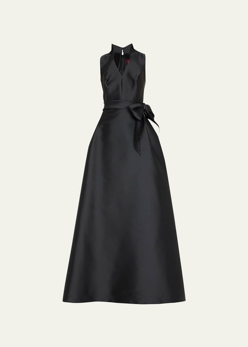 nude and black dress Beaded Black & Nude Gown