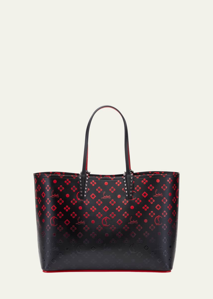 Christian Louboutin - Cabata Small Spike-Embellished Leather Tote Bag -  Womens - Black for Women