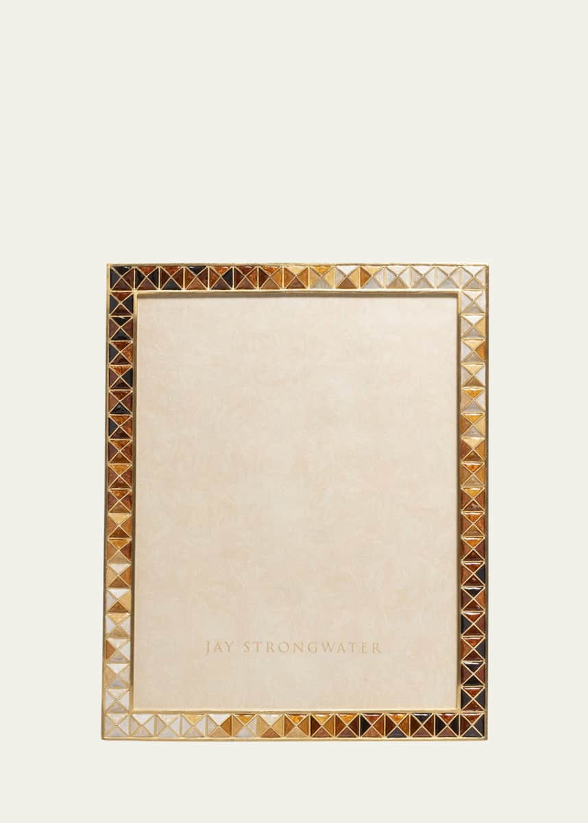 Jay Strongwater Topaz Pyramid Frame, 8" x 10"