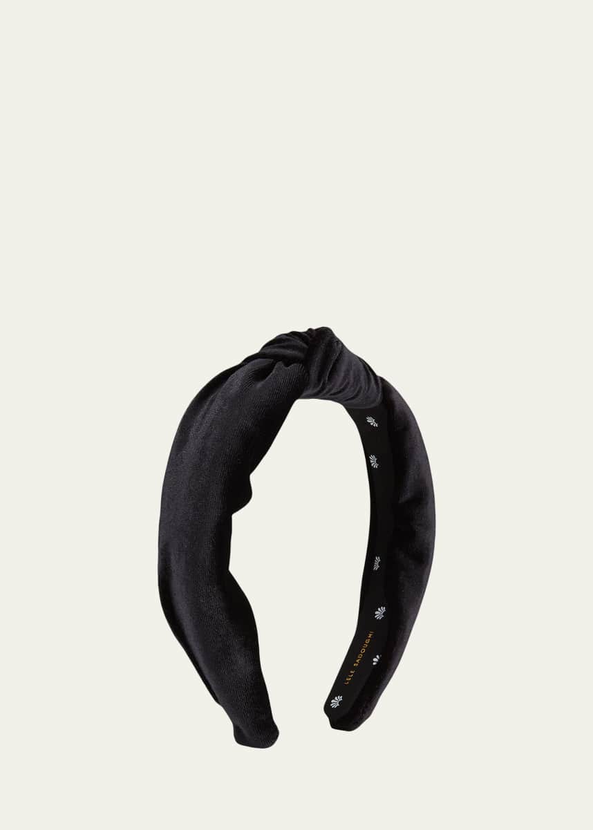 Lele Sadoughi Velvet Knotted Headband