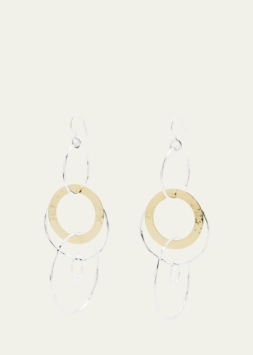 Ippolita Jumbo Hammered Jet Set Earrings in Chimera