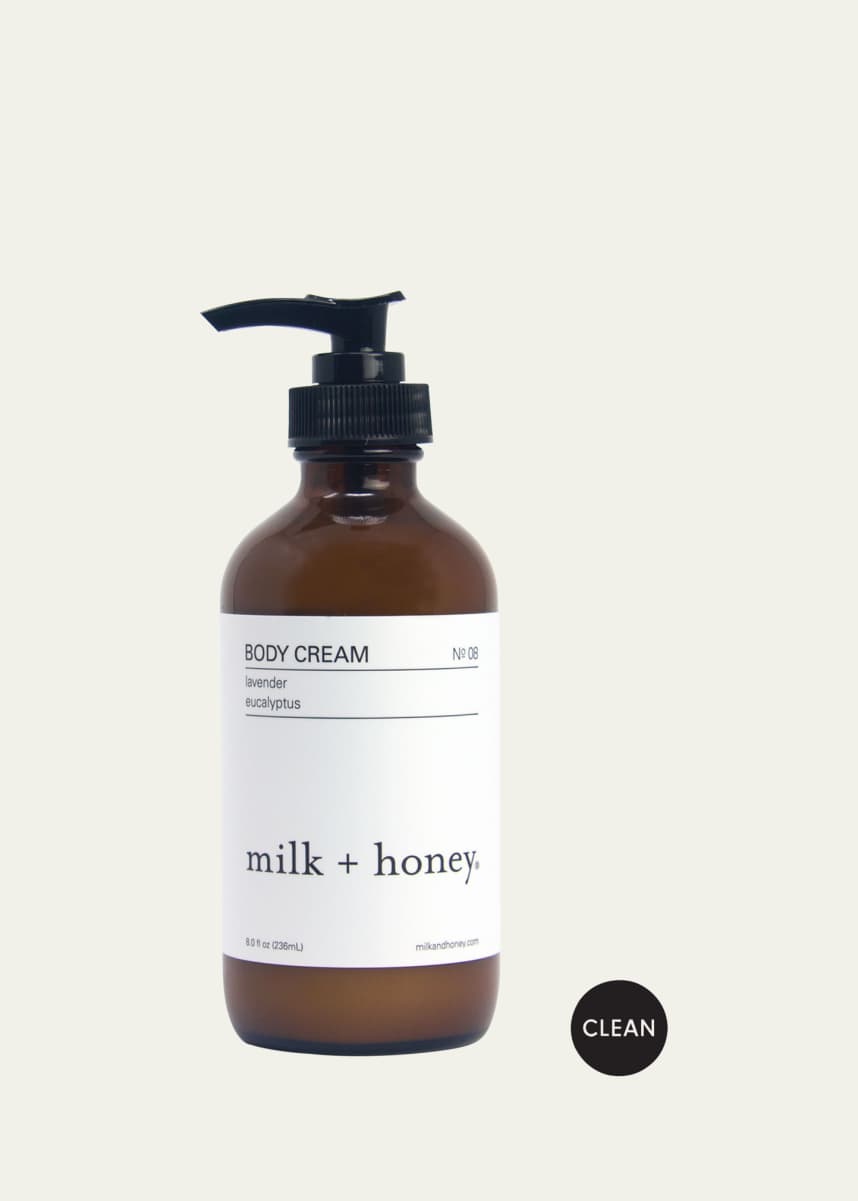 milk + honey Body Cream No.08 (Lavender & Eucalyptus), 8 oz. / 236ml