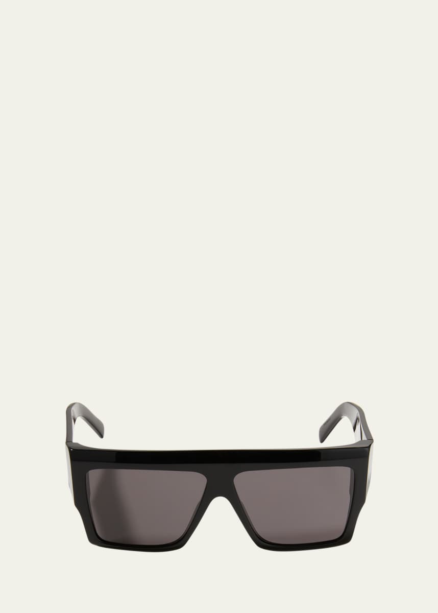 Celine Chunky Rectangle Acetate Sunglasses