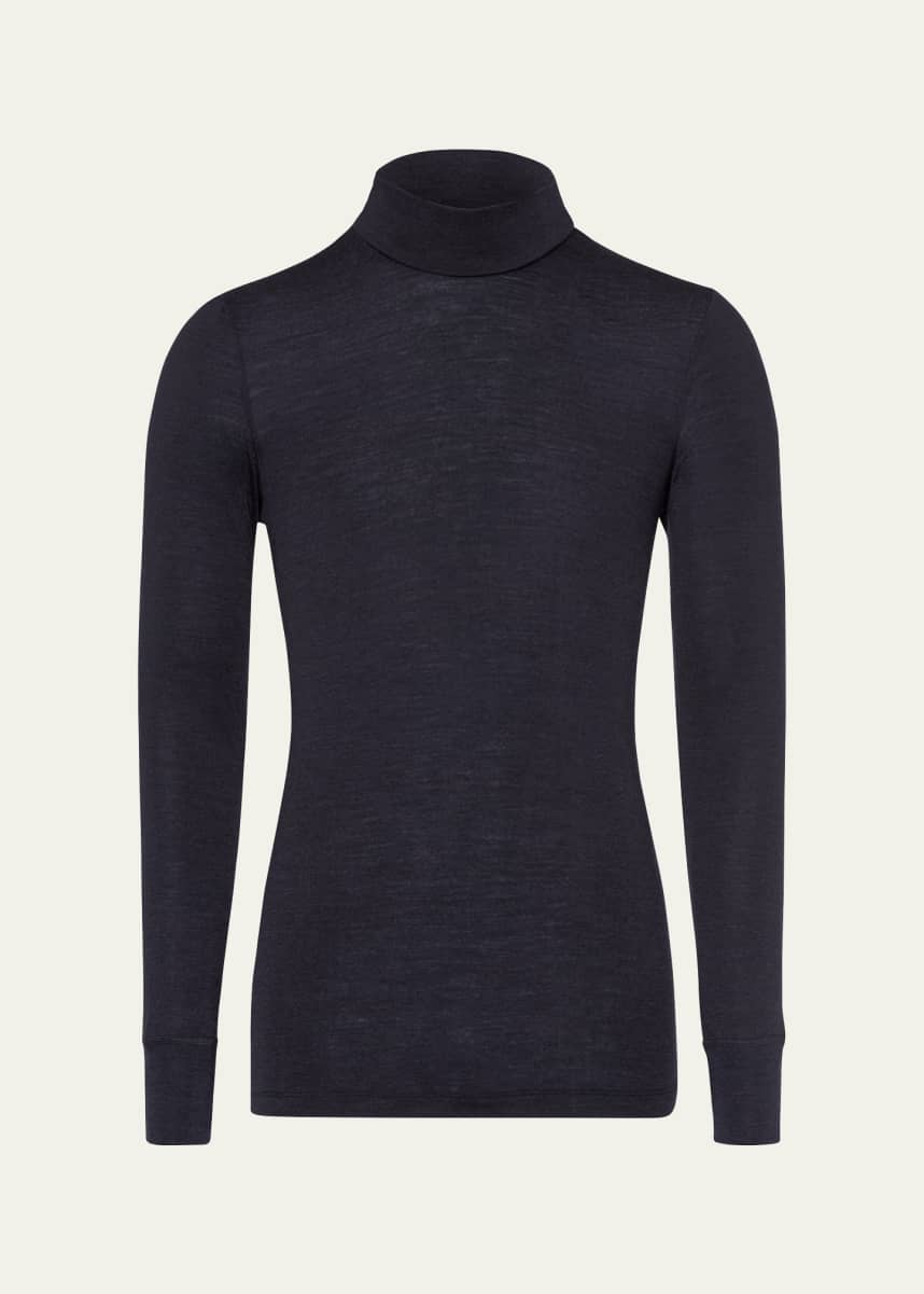 Hanro Men’s Woolen Silk Turtleneck Shirt