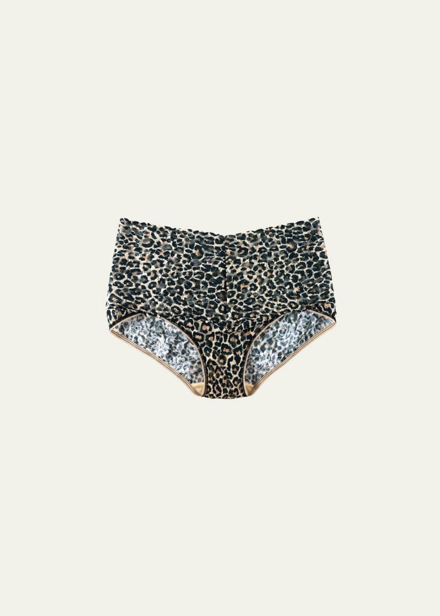 Hanky Panky Retro Leopard-Print Lace Briefs
