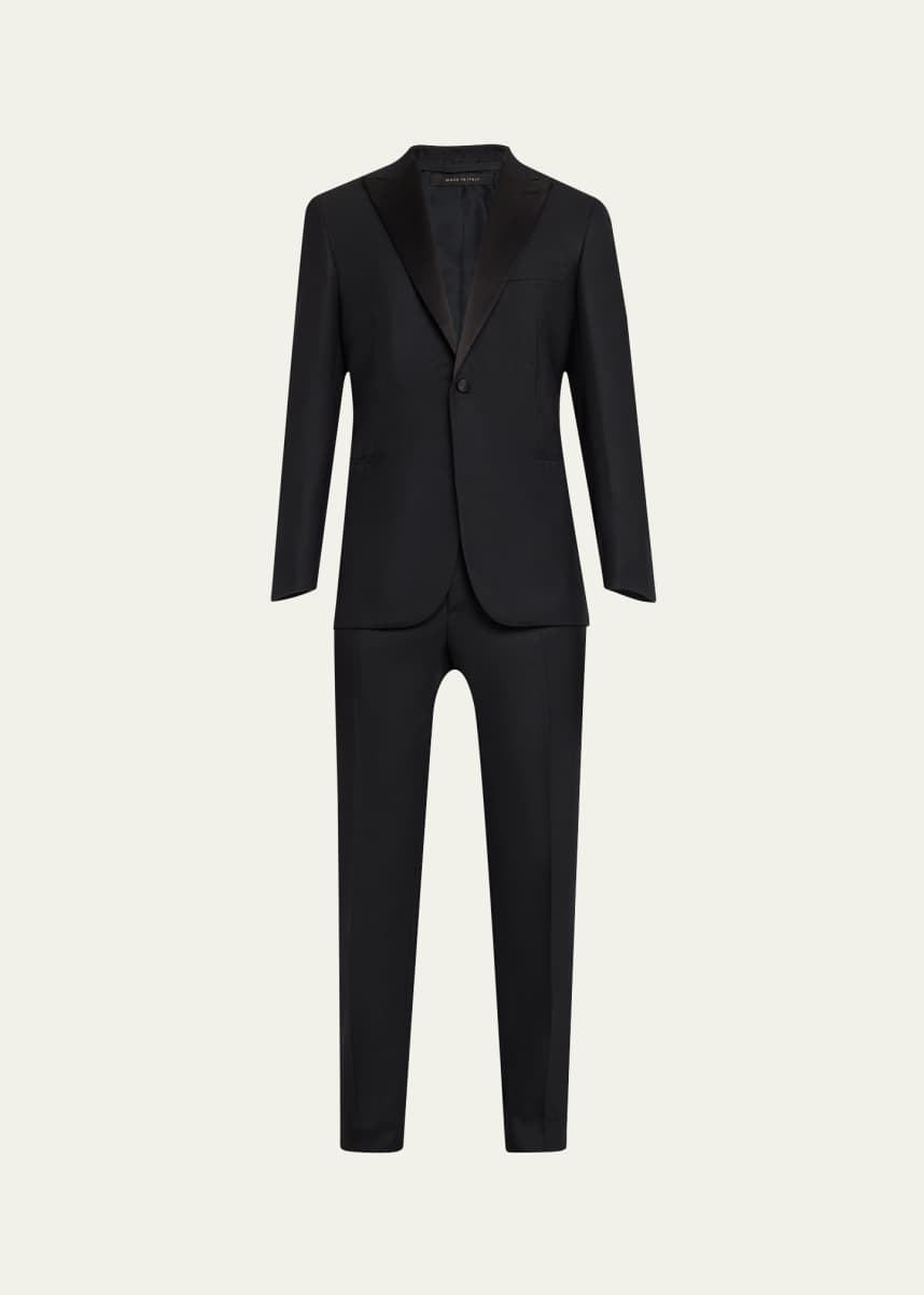 Brioni Men's Solid Wool Tuxedo