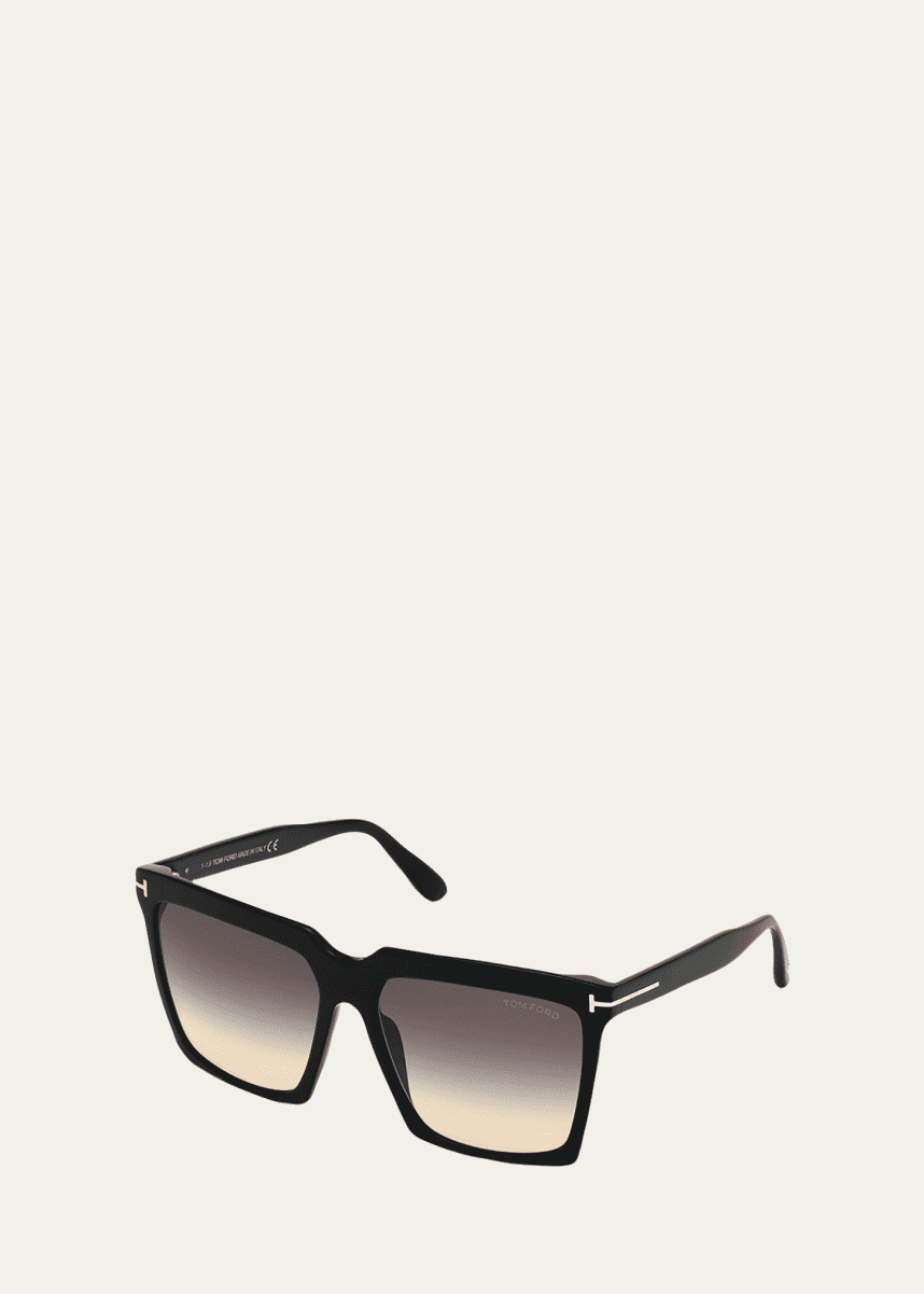 TOM FORD Sabrina Square Acetate Sunglasses