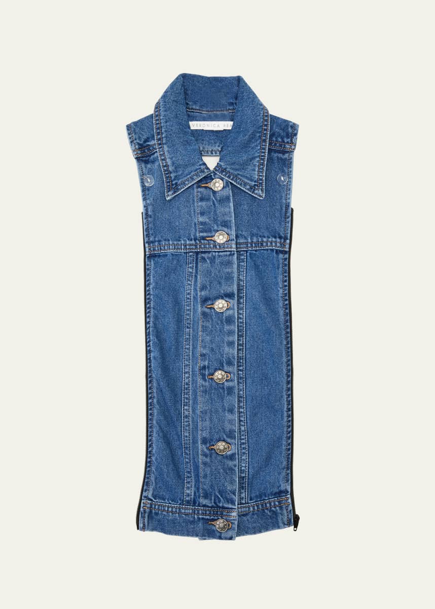 Veronica Beard Slate Denim Dickey