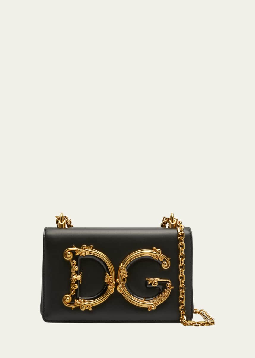 Dolce&Gabbana Baroque Small Leather Crossbody Bag