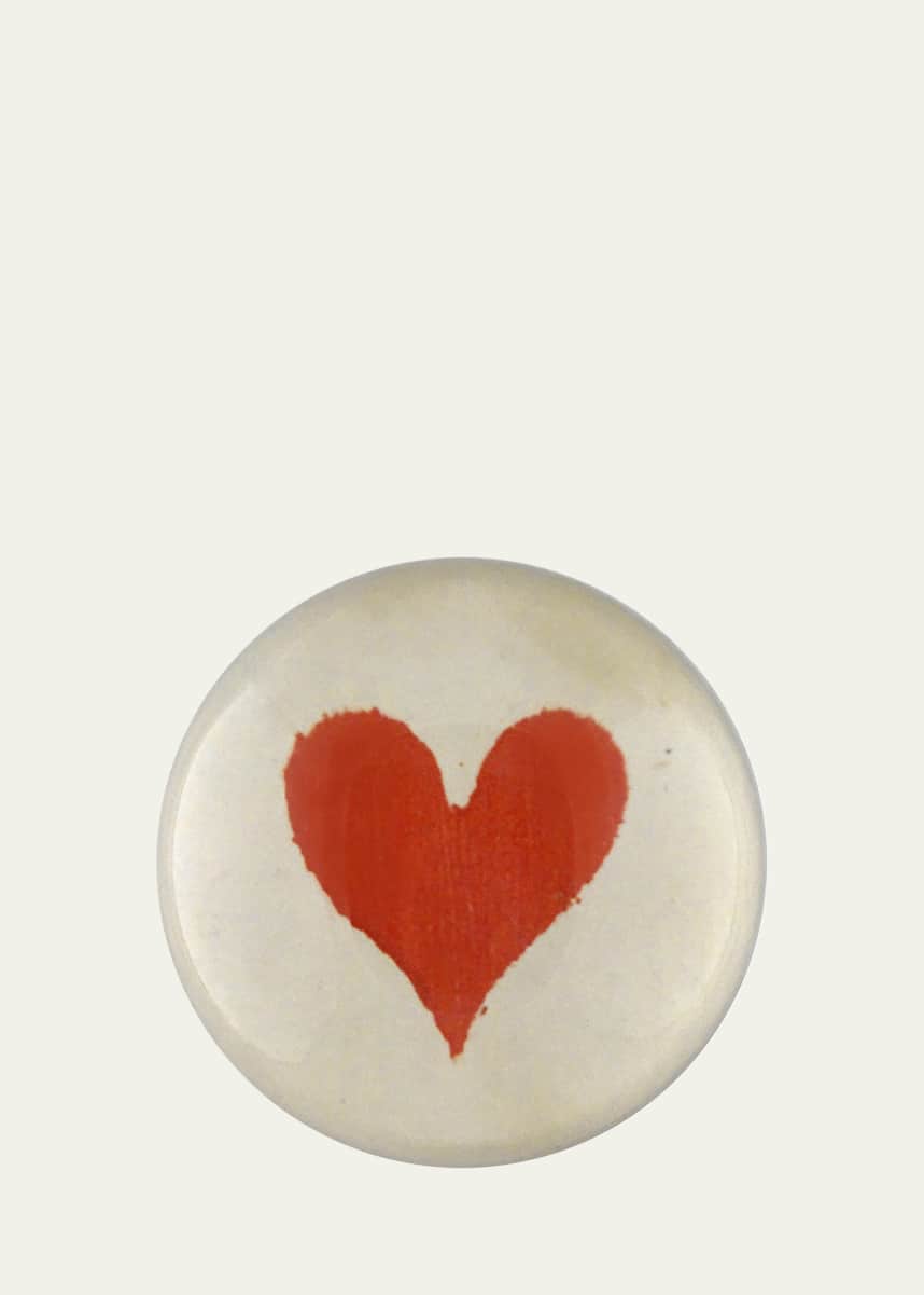 John Derian Heart Dome Paperweight