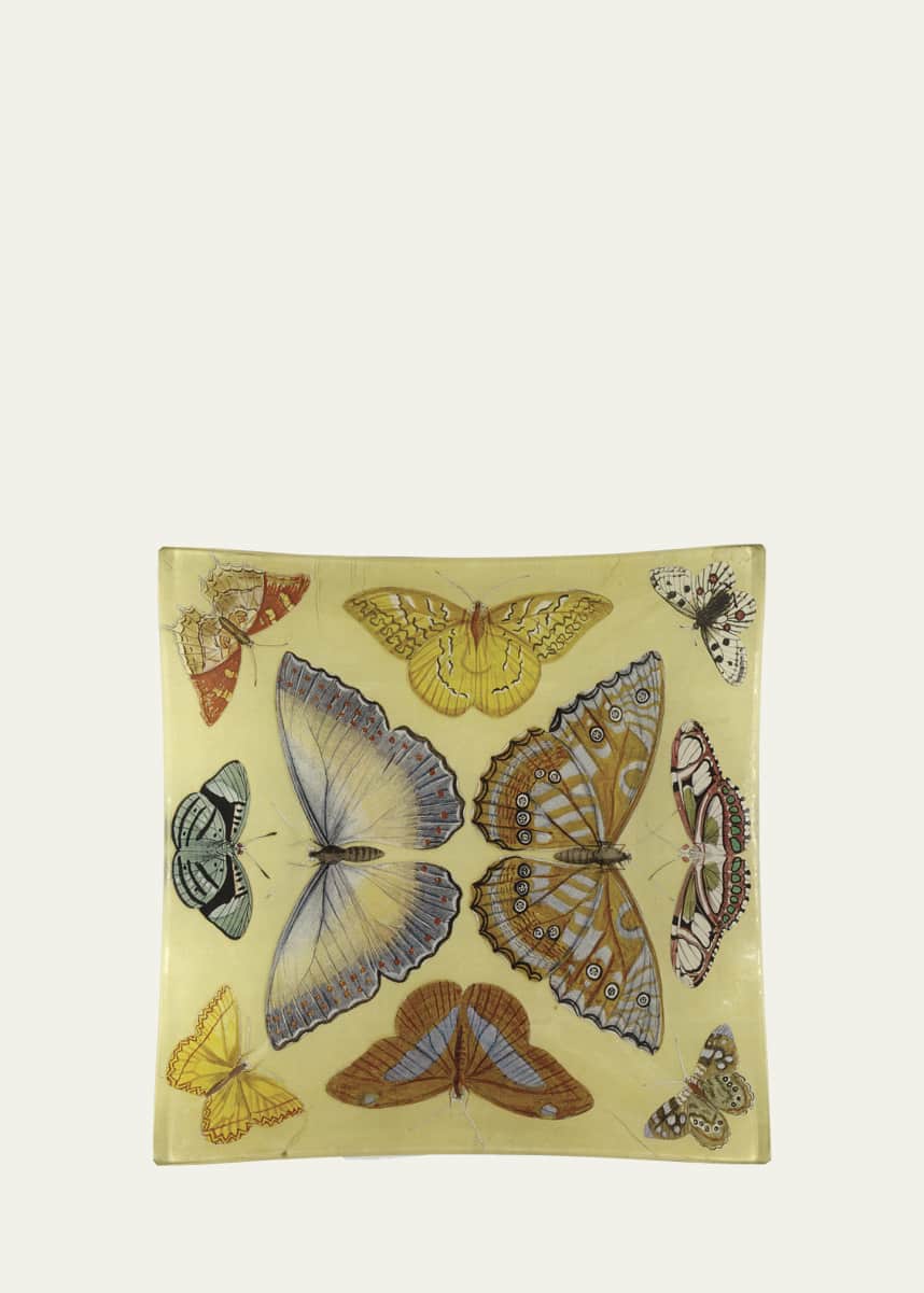 John Derian Butterfly Collection Square Tray