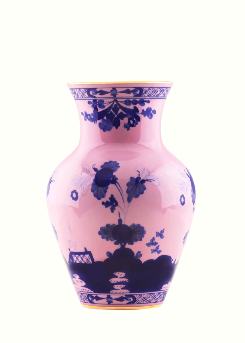 GINORI 1735 Oriente Italiano Azalea Ming Vase, 9.8
