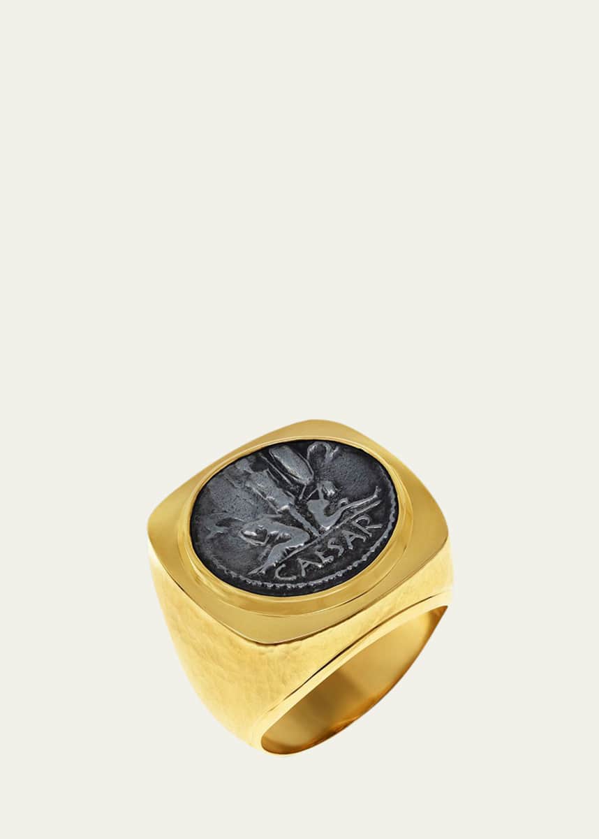 Jorge Adeler Men's Ancient Coin 18k Gold Ring