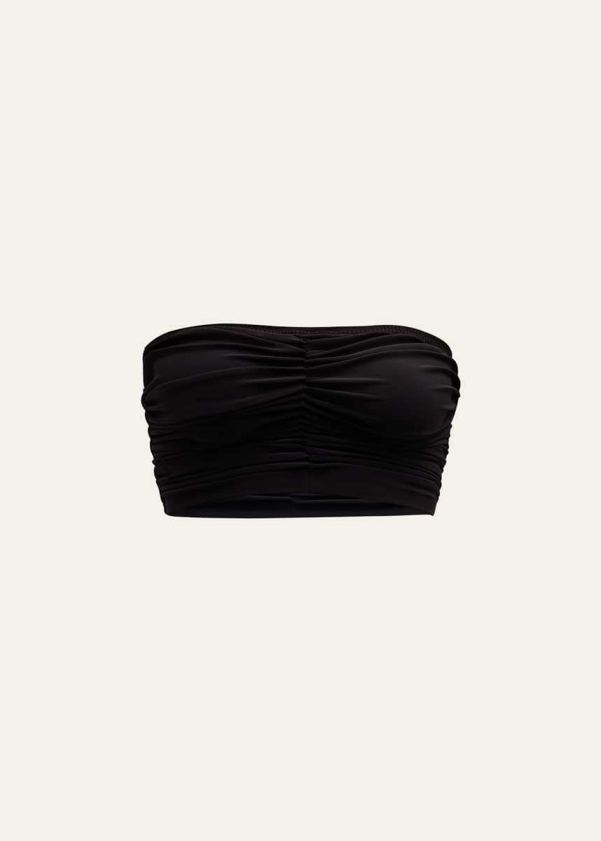 Norma Kamali Cropped Slinky Bra Bikini Top
