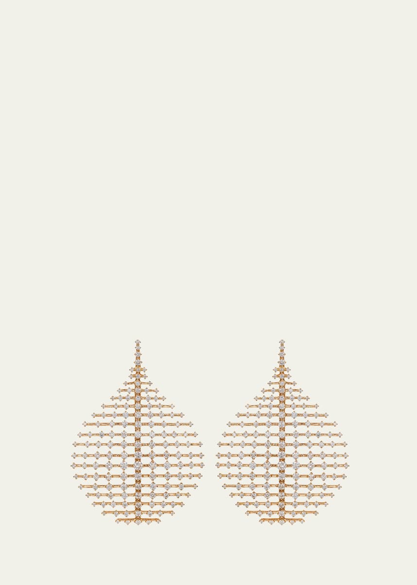 Fernando Jorge Medium Plus Disco Earrings in Yellow Gold and Diamonds