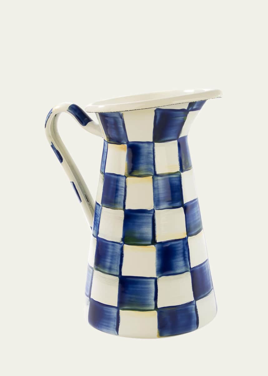 MacKenzie-Childs Royal Check Medium Practical Pitcher