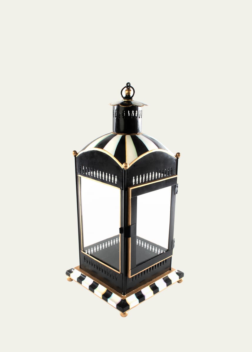 MacKenzie-Childs Courtly Stripe Large Candle Lantern