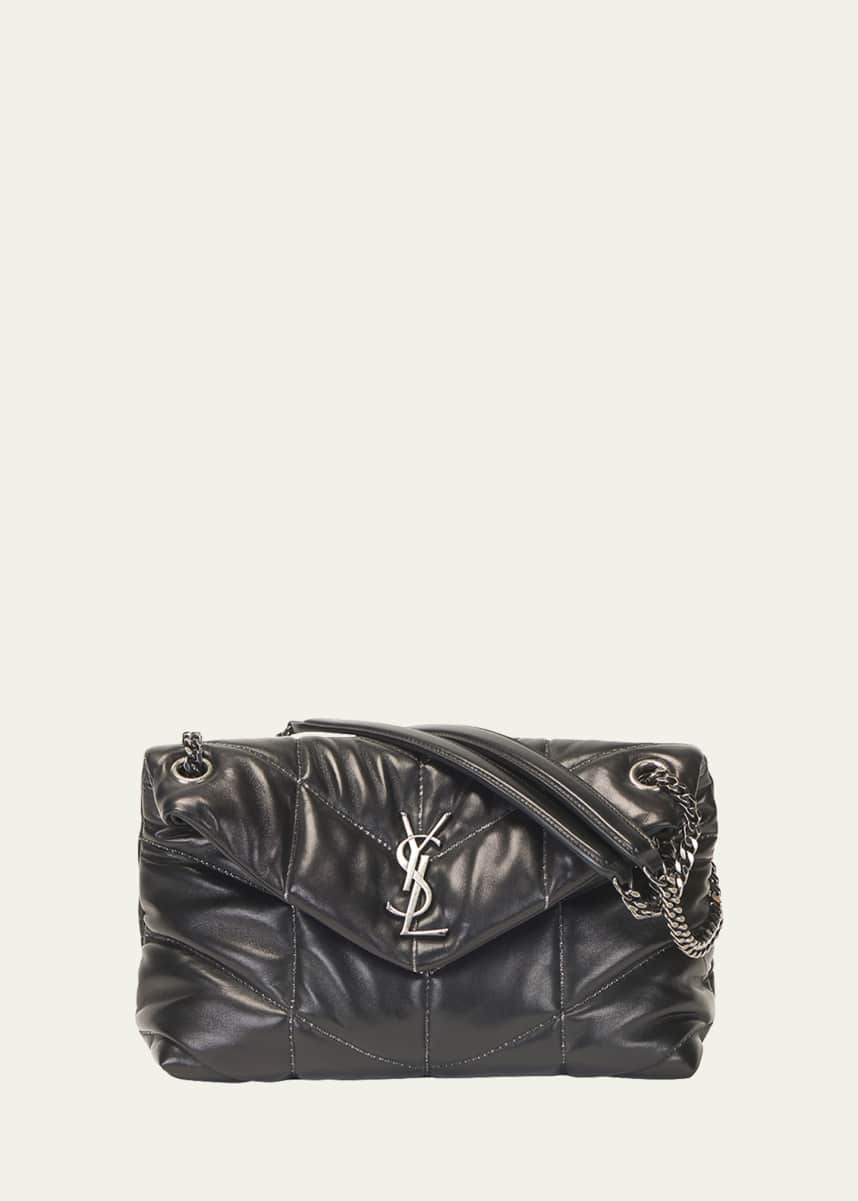 Saint Laurent Lou Puffer Toy YSL Crossbody Bag in Quilted Leather