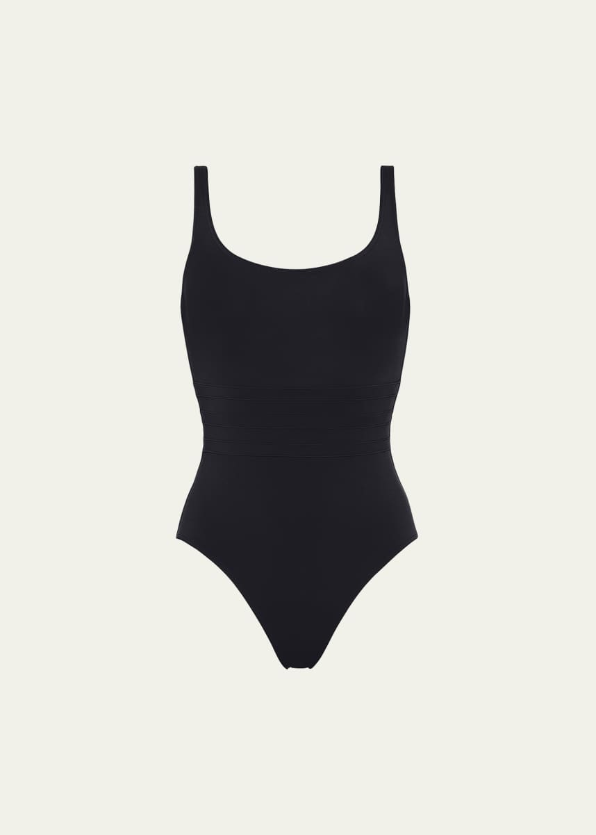 Eres Asia Scoop-Neck One-Piece Swimsuit with Waistband Detail